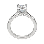 Load image into Gallery viewer, HARP EMERALD CUT MOISSANITE ENGAGEMENT RING