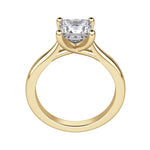 Load image into Gallery viewer, HARP PRINCESS CUT MOISSANITE ENGAGEMENT RING