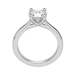 Load image into Gallery viewer, HARP ROUND CUT MOISSANITE ENGAGEMENT RING
