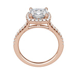 Load image into Gallery viewer, HELM CUSHION CUT MOISSANITE ENGAGEMENT RING