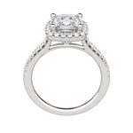 Load image into Gallery viewer, HELM CUSHION CUT MOISSANITE ENGAGEMENT RING