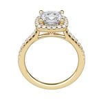 Load image into Gallery viewer, HELM CUSHION CUT MOISSANITE ENGAGEMENT RING