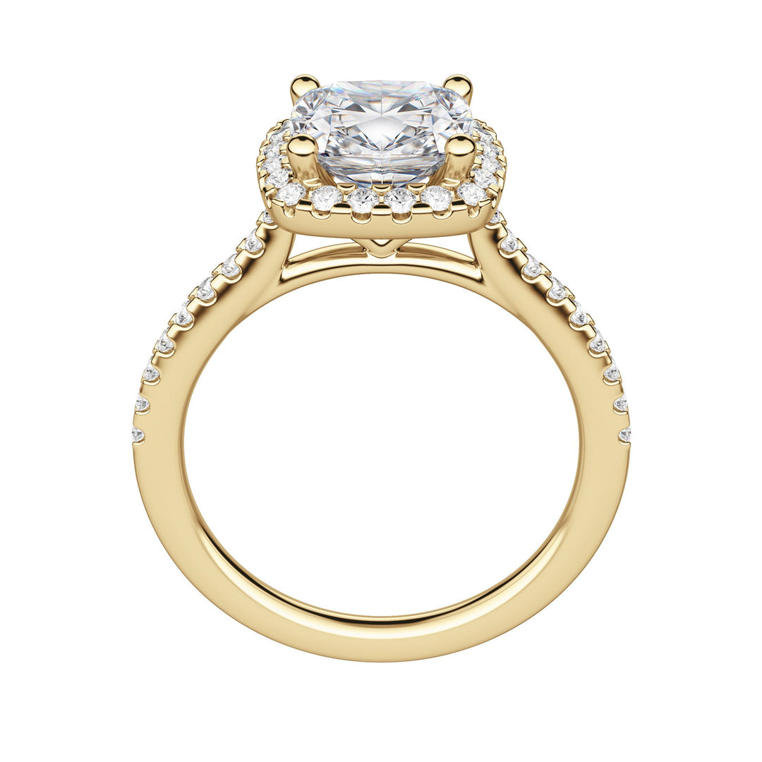 HELM CUSHION CUT MOISSANITE ENGAGEMENT RING