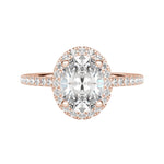 Load image into Gallery viewer, HELM OVAL CUT MOISSANITE ENGAGEMENT RING