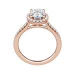 Load image into Gallery viewer, HELM OVAL CUT MOISSANITE ENGAGEMENT RING