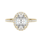 Load image into Gallery viewer, HELM OVAL CUT MOISSANITE ENGAGEMENT RING