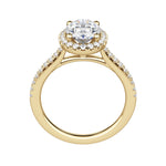 Load image into Gallery viewer, HELM OVAL CUT MOISSANITE ENGAGEMENT RING