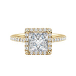 Load image into Gallery viewer, HELM PRINCESS CUT MOISSANITE ENGAGEMENT RING