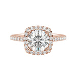 Load image into Gallery viewer, HELM ROUND CUT MOISSANITE ENGAGEMENT RING