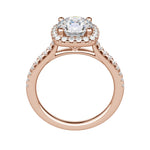 Load image into Gallery viewer, HELM ROUND CUT MOISSANITE ENGAGEMENT RING