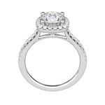 Load image into Gallery viewer, HELM ROUND CUT MOISSANITE ENGAGEMENT RING