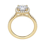 Load image into Gallery viewer, HELM ROUND CUT MOISSANITE ENGAGEMENT RING