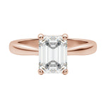 Load image into Gallery viewer, HERO EMERALD CUT MOISSANITE ENGAGEMENT RING