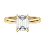 Load image into Gallery viewer, HERO EMERALD CUT MOISSANITE ENGAGEMENT RING