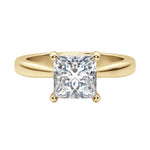 Load image into Gallery viewer, HERO PRINCESS CUT MOISSANITE ENGAGEMENT RING