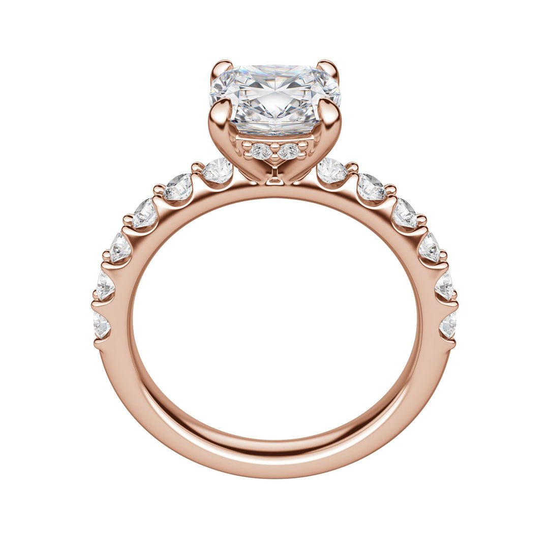 HOLM BOLD CUSHION CUT MOISSANITE ENGAGEMENT RING