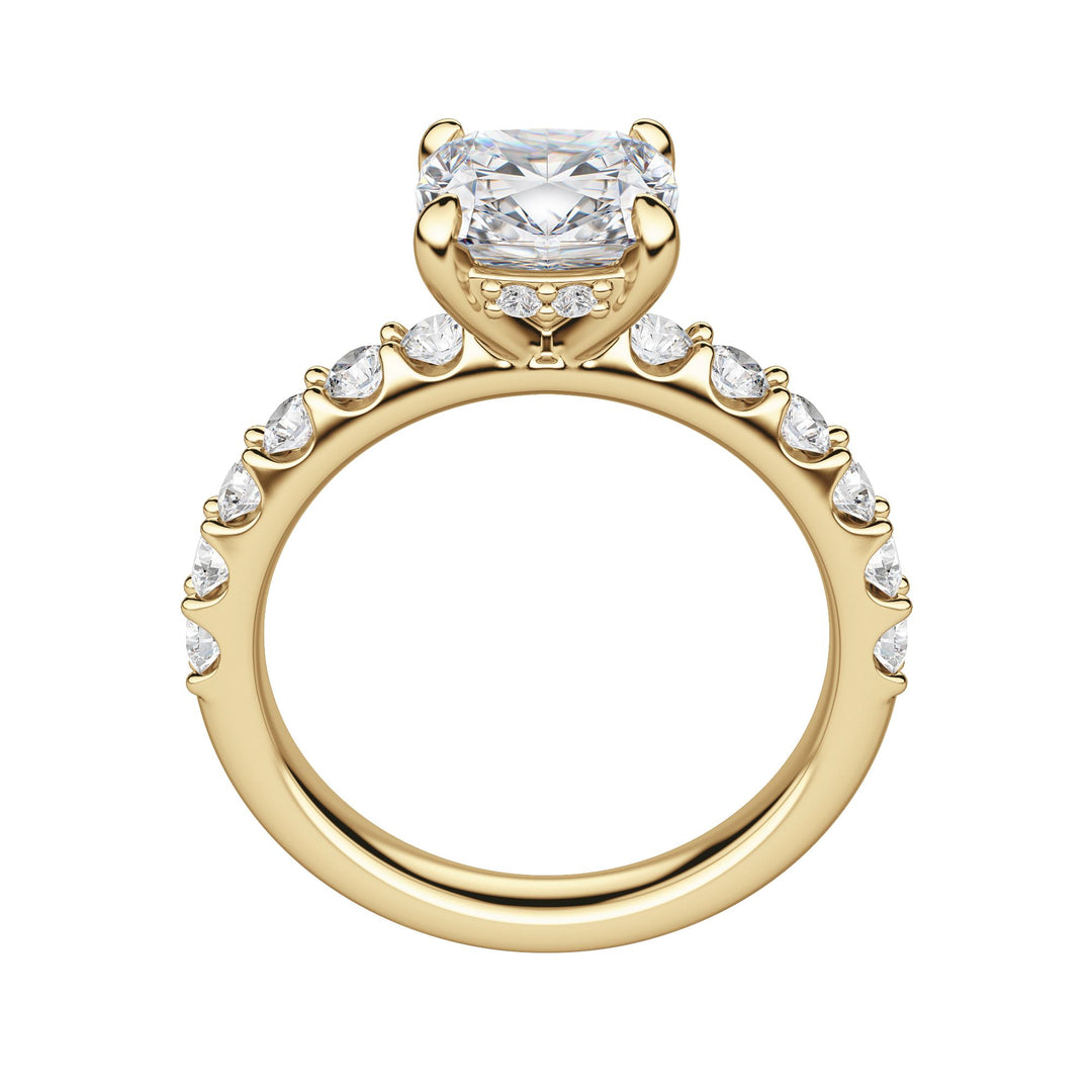 HOLM BOLD CUSHION CUT MOISSANITE ENGAGEMENT RING