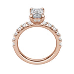 Load image into Gallery viewer, HOLM BOLD EMERALD CUT MOISSANITE ENGAGEMENT RING