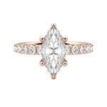 Load image into Gallery viewer, HOLM BOLD MARQUISE CUT MOISSANITE ENGAGEMENT RING