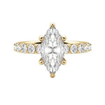 Load image into Gallery viewer, HOLM BOLD MARQUISE CUT MOISSANITE ENGAGEMENT RING