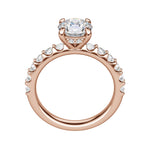 Load image into Gallery viewer, HOLM BOLD ROUND CUT MOISSANITE ENGAGEMENT RING