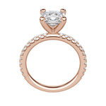 Load image into Gallery viewer, HOLM ACCENTED CUSHION CUT MOISSANITE ENGAGEMENT RING