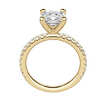 Load image into Gallery viewer, HOLM ACCENTED CUSHION CUT MOISSANITE ENGAGEMENT RING