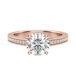 Load image into Gallery viewer, HOPE ROUND CUT MOISSANITE ENGAGEMENT RING