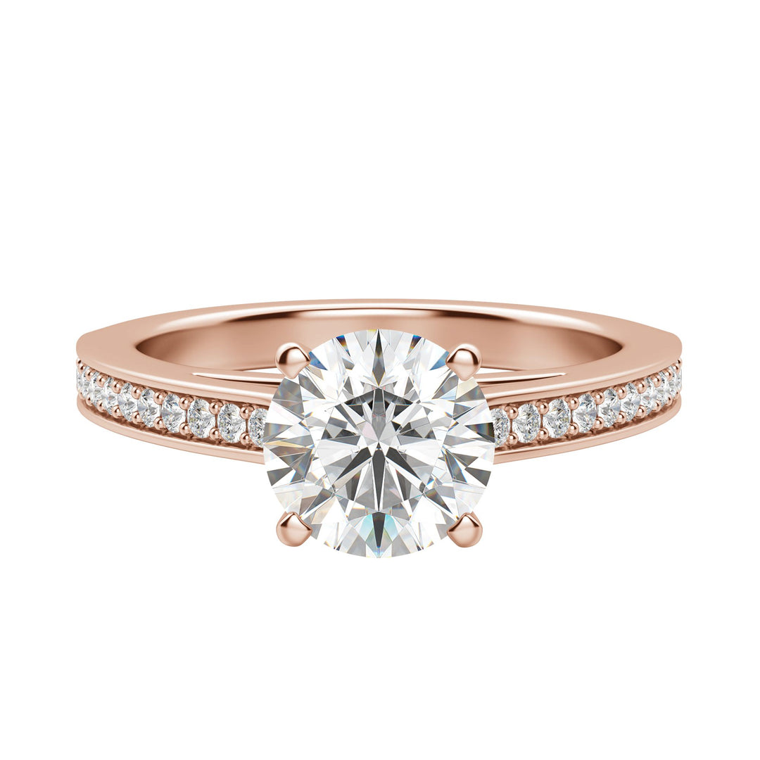 HOPE ROUND CUT MOISSANITE ENGAGEMENT RING