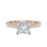 Load image into Gallery viewer, HORA PRINCESS CUT MOISSANITE ENGAGEMENT RING