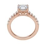 Load image into Gallery viewer, HORA ROUND CUT MOISSANITE ENGAGEMENT RING