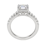 Load image into Gallery viewer, HORA ROUND CUT MOISSANITE ENGAGEMENT RING