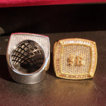 Load image into Gallery viewer, ICED OUT PERSONALIZED VVS CLARITY MEN’S MOISSANITE INITIAL STATEMENT RAPPER RING