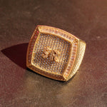 Load image into Gallery viewer, ICED OUT PERSONALIZED VVS CLARITY MEN’S MOISSANITE INITIAL STATEMENT RAPPER RING