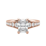 Load image into Gallery viewer, IRIS BOLD RADIANT CUT MOISSANITE ENGAGEMENT RING