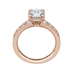 Load image into Gallery viewer, IRIS BOLD ROUND CUT MOISSANITE ENGAGEMENT RING