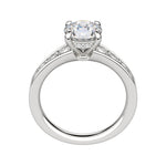 Load image into Gallery viewer, IRIS BOLD ROUND CUT MOISSANITE ENGAGEMENT RING