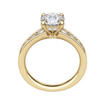 Load image into Gallery viewer, IRIS BOLD ROUND CUT MOISSANITE ENGAGEMENT RING