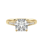 Load image into Gallery viewer, IRIS CUSHION CUT MOISSANITE ENGAGEMENT RING