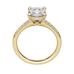 Load image into Gallery viewer, IRIS CUSHION CUT MOISSANITE ENGAGEMENT RING