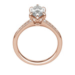 Load image into Gallery viewer, IRIS MARQUISE CUT MOISSANITE ENGAGEMENT RING