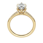 Load image into Gallery viewer, IRIS MARQUISE CUT MOISSANITE ENGAGEMENT RING