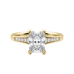 Load image into Gallery viewer, IRIS RADIANT CUT MOISSANITE ENGAGEMENT RING