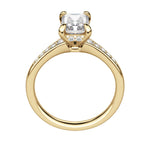 Load image into Gallery viewer, IRIS RADIANT CUT MOISSANITE ENGAGEMENT RING