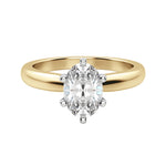 Load image into Gallery viewer, ISLE 6-PRONG OVAL CUT MOISSANITE ENGAGEMENT RING