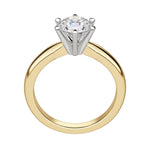 Load image into Gallery viewer, ISLE 6-PRONG ROUND CUT MOISSANITE ENGAGEMENT RING