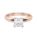 Load image into Gallery viewer, ISLE ASSCHER CUT MOISSANITE ENGAGEMENT RING