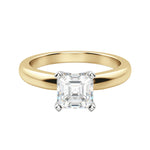 Load image into Gallery viewer, ISLE ASSCHER CUT MOISSANITE ENGAGEMENT RING