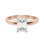 Load image into Gallery viewer, ISLE EMERALD CUT MOISSANITE MOISSANITE ENGAGEMENT RING