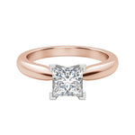 Load image into Gallery viewer, ISLE PRINCESS CUT MOISSANITE ENGAGEMENT RING